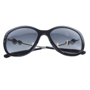 フェイクパール ココマーク サングラス グラデーション 5618 140 黒 ブラック 5338 /SR26