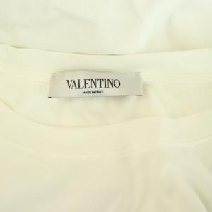 VALENTINO VLTN ロゴ Tシャツ 半袖 プリント クルーネック イタリア製 XL ホワイト /MY OS