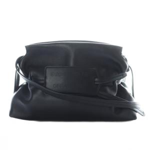 Zip-Tie Label Clutch Bag ブラック