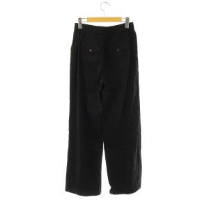 theory luxe 24SS Crisp Linen Zena リネンワイドイージーパンツ 40 ブラック /DF OS