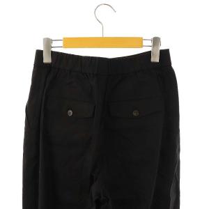 theory luxe 24SS Crisp Linen Zena リネンワイドイージーパンツ 40 ブラック /DF OS