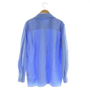 theory luxe 25SS Marcy Anessa Blouse シャツ ブラウス 長袖 40 ブルー /MY OS