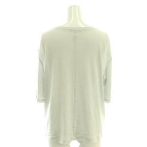 theory luxe 25SS Encore Jersey Wayli Tee Tシャツ カットソー 五分袖 ラメ 38 ライトグレー