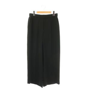 24SS Powder Crepe Relax ST PO パンツ 4 ブラック /DO OS