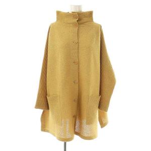 24SS ハイネックカーディガン マスタードイエロー