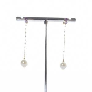 STAR JEWELRY STARJEWELRY パール ピアス K18 イエローゴールド