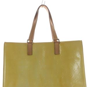 LOUIS VUITTON ヴェルニ コロンバス トートバッグ ハンドバッグ 黄色 イエロー M91028 /SR OH