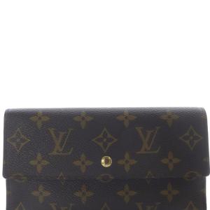 LOUIS VUITTON モノグラム ポルトトレゾール インターナショナル 長財布 ブラウン M61215