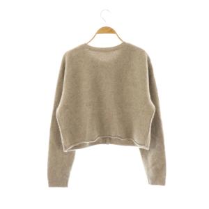 GALLARDAGALANTE 23AW ウールショートカーディガン ニット 長袖 F グレージュ /HK OS