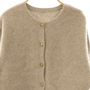 GALLARDAGALANTE 23AW ウールショートカーディガン ニット 長袖 F グレージュ /HK OS