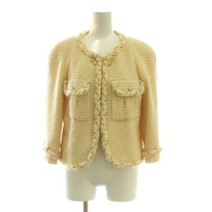 チェーントリム ツイードジャケット 38 ベージュ 07A  P31682V21982