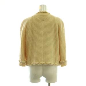 CHANEL チェーントリム ツイードジャケット 38 ベージュ 07A  P31682V21982