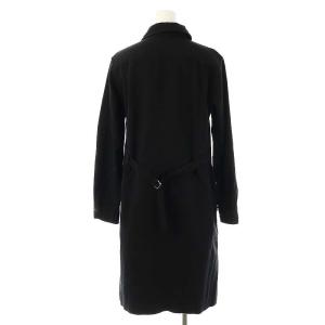 MHL. コットンウールヘチマカラーワンピース ひざ丈 1 ブラック /DF OS