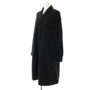 MHL. コットンウールヘチマカラーワンピース ひざ丈 1 ブラック /DF OS