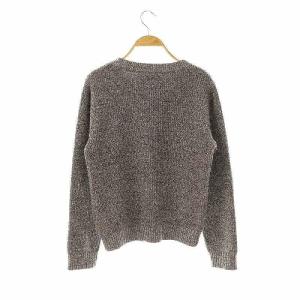 MHL. ショルダーボタンウールコットンミックスニット セーター 2 ダークブラウン /DF OS