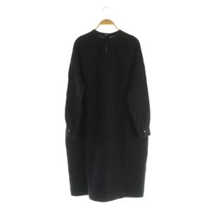 ARTS&SCIENCE ウールワンピース ロング 長袖 オーバーサイズ 1 ブラック /MY OS