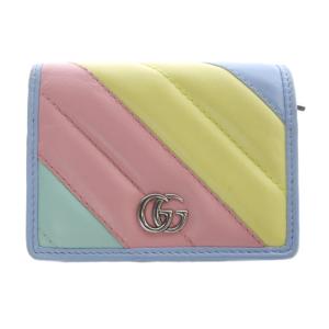 GGマーモント 二つ折り財布 コンパクトウォレット ロゴ マルチカラー 466492 /SR OH