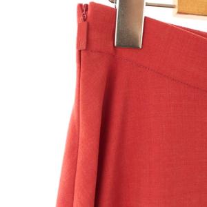 René 23年製 フレアスカート ミモレ ロング 38 赤 レッド /AT OS