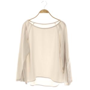 25SS スリットスリーブトップ ブラウス 36 ライトグレー /DF OS