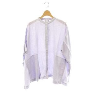 kagure リネンスクエアケープシャツ ブラウス F ライトパープル /DF OS