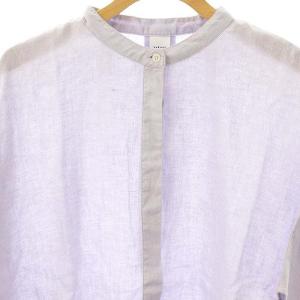 かぐれ kagure リネンスクエアケープシャツ ブラウス F ライトパープル /DF OS