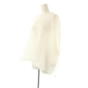 かぐれ kagure リネンクルーネックハーフスリーブ プルオーバー ブラウス F ホワイト /DF OS
