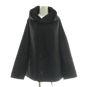 コーデュラ 64クロス ボタン パーカー ジャケット 薄手 黒 ブラック /AT OS