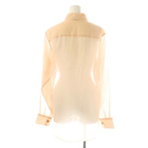 AURALEE WOOL RECYCLE POLYESTER SHEER CLOTH SHIRT シャツ シアー 0 ピンク