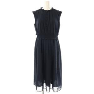 25AW STEP IN PUDDLE ドレス ワンピース 2 ネイビー