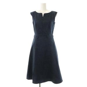 25SS NIGHT OCEAN ドレス ワンピース ミモレ ロング 00 紺 ネイビー /AT OS