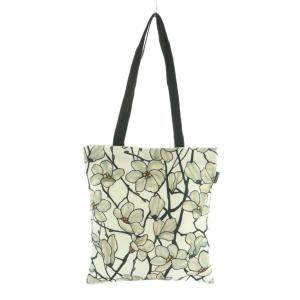 スタジオ STUDIO 美術館 マグノリアトートバッグ 花柄 白 グレー /MI OS