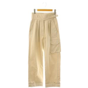 タックミリタリーパンツ×MIKIKO YANO テーパード S ベージュ /AT OS
