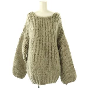 ローゲージルーズニットプルオーバー 長袖 F グレー /HK OS