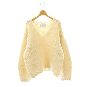 ボリュームスリーブハンドニットプルオーバー セーター F アイボリー /DF OS