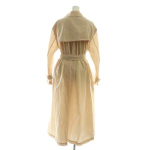 TOMORROWLAND collection シアーエフェクト トレンチコート ロング 薄手 36 ピンク /AT OS