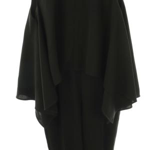 IENA 24AW フレアノースリーブオールインワン サロペット 36 黒 ブラック /AT OS
