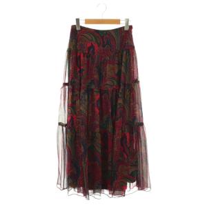 ペイズリー柄ティアードスカート 00 マルチカラー /DO OS