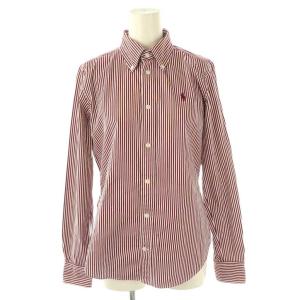 ストライプボタンダウンシャツ 6 レッド ホワイト /DO OS
