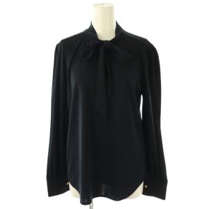 長袖 ボウタイ ブラウス S/P ネイビー /ES OS