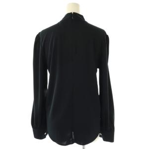 LAUREN RALPH LAUREN 長袖 ボウタイ ブラウス S/P ネイビー /ES OS