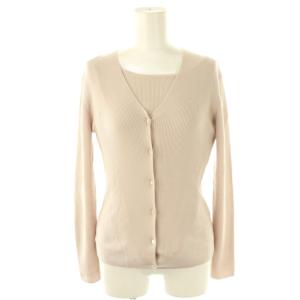 アンサンブル ニット カーディガン カットソー 38 ベージュ /HK OS