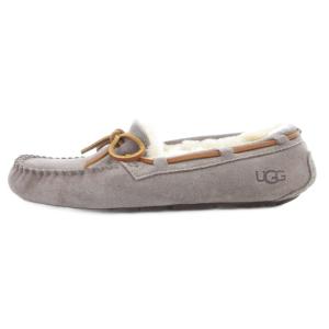 UGG australia ダコタ Dakota モカシンシューズ スリッポン スエード 24cm グレー 117949 /GV