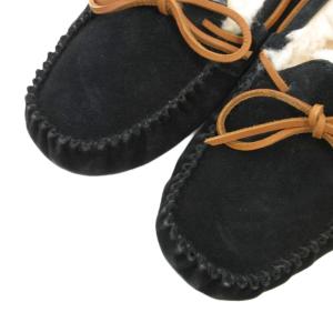 UGG australia ダコタ Dakota モカシンシューズ スリッポン スエード 24cm 黒 ブラック 117949 /GV