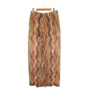 MISSONI コットンナイロン総柄ニットパンツ ワイド 40 マルチカラー /HK OS