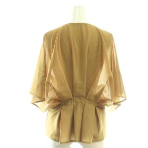 martinique タックティアードブラウス キャメル /ES OS