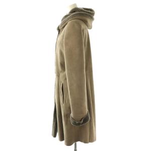 theory luxe ムートンコート ロング ファー シープスキン 38 グレー /AT OS