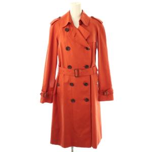 ノバチェック ライナー付き トレンチコート 38 オレンジ