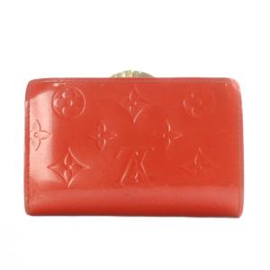 ポルトフォイユ ヴィエノワ  財布 二つ折り 小銭入れ がま口 ヴェルニライン オレンジサンセット M93652