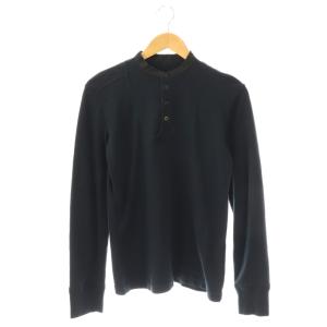 ライカ期 ヘンリーネックカットソー  M ブラック