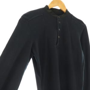 DRIES VAN NOTEN ライカ期 ヘンリーネックカットソー  M ブラック